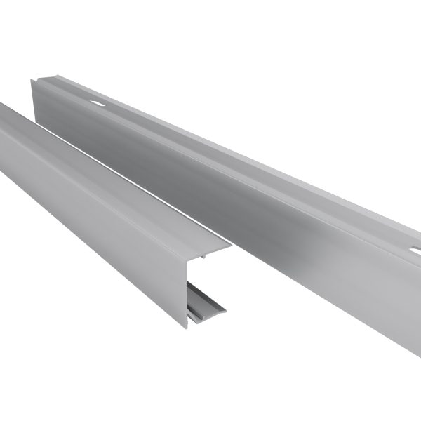 32 mm Alu-Abschlußprofil, preßblank VLF-AS80, geschlitzt, 1250 mm lang