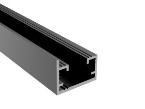 Alu-Gleitprofil für Flüsterdach, perlgrim | L= 7100mm zur Aufnahme von Schlitten+Abstandhalter