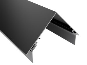 Alu-Firstprofil FP125, perlgrim | L= 7100 mm 125/125 mm passend für Stegplatten