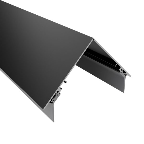 Alu-Firstprofil FP125, perlgrim | L= 7100 mm 125/125 mm passend für Stegplatten