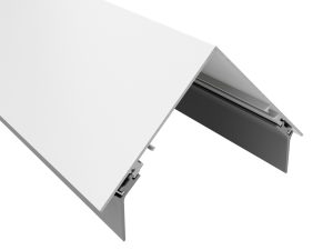 Alu-Firstprofil FP125, RAL 9016 | L= 7100 mm 125/125 mm passend für Stegplatten