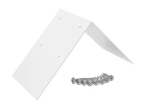 Alu-Firstprofilverbinder, weiß mit 8 Bohrungen, incl. 8 Schrauben