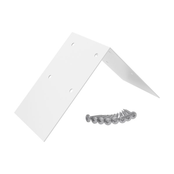 Alu-Firstprofilverbinder, weiß mit 8 Bohrungen, incl. 8 Schrauben