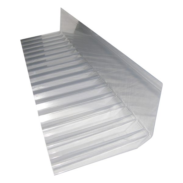VLF-Wandanschluß  aus Polycarbonat passend zu VLF-76/18PC Spundwand