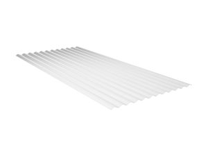1,4 mm Lichtplatte Sinus 76/18, klar aus PC, glatt, 8000 x900 mm