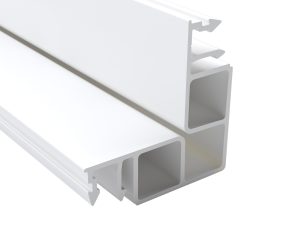 16 mm Zevener Eckprofil, weiß | L=7020mm aus Hart-Kunststoff, integrierte Dichtungen !