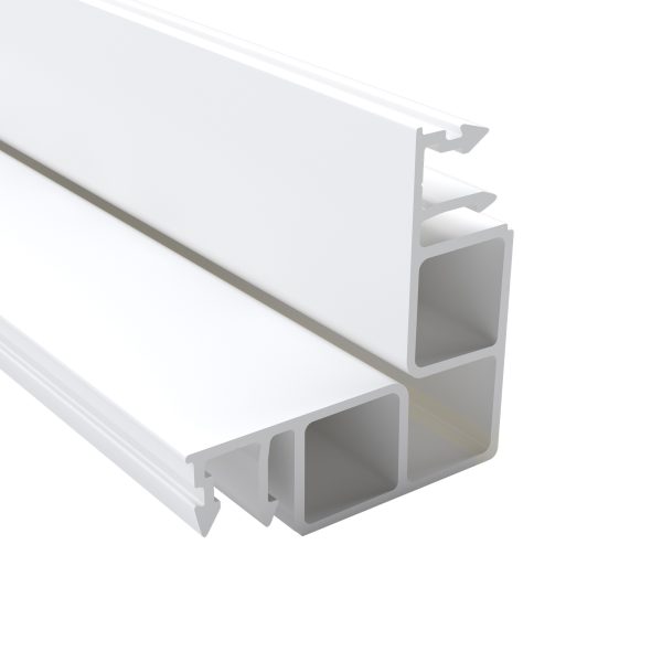 16 mm Zevener Eckprofil, weiß | L=7020mm aus Hart-Kunststoff, integrierte Dichtungen !