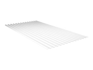 2,6 mm Lichtplatten, Sinus 76/18, opal aus PC, einseitig mit Wabenstruktur, 7000 x1045 mm