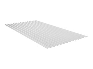 2,8 mm Lichtplatten, Sinus 76/18, klar aus PC, einseitig mit Wabenstruktur, 2500 x1045 mm