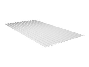 0,9 mm - PC -Lichtplatte, Sinus 76/18, 2`nd Life Line, klar aus PC Recyclingmaterial, 3500 x 1045 mm