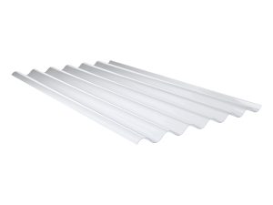 1,4 mm PVC Lichtplatte, VLF-177/51- Prof.6, Bio Line, klar aus Biobasierten PVCl, 2500 x 1100 mm