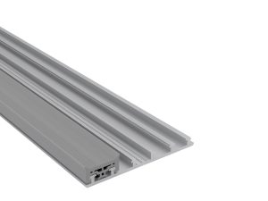 60 mm Mendiger Rand-Unterprofil, preßblank | L= 7000 mm einfach, incl. vormontierten Dichtungen