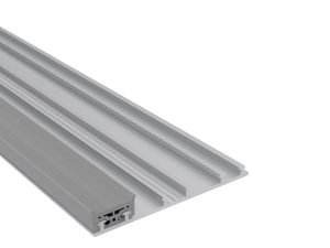 70 mm Mendiger Rand-Unterprofil, preßblank | L= 7000 mm einfach, incl. vormontierter Dichtung