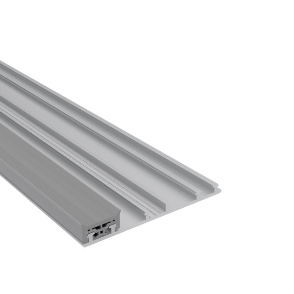 70 mm Mendiger Rand-Unterprofil, preßblank | L= 4500 mm einfach, incl. vormontierter Dichtung