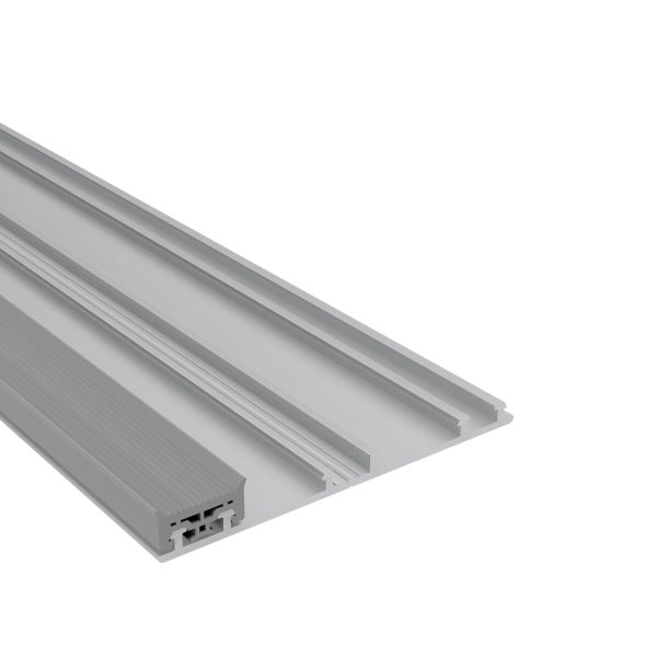 80 mm Mendiger Rand-Unterprofil, preßblank | L= 3000 mm einfach, incl. vormontierten Dichtungen