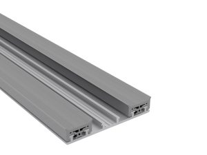 60 mm Mendiger Unterprofil, preßblank | L= 7000 mm einfach, incl. vormontierten Dichtungen