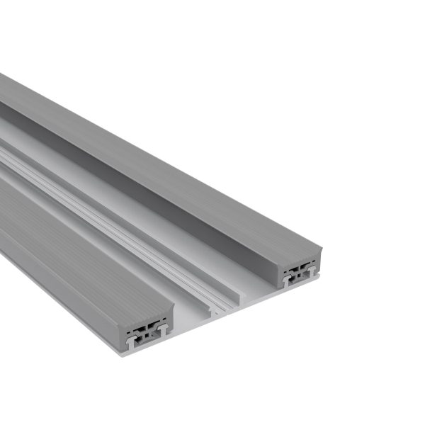 70 mm Mendiger Unterprofil, preßblank | L= 2500 mm einfach, incl. vormontierten Dichtungen