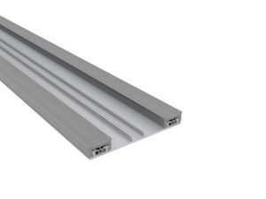 80 mm Mendiger Unterprofil, preßblank | L= 3000 mm einfach, incl. vormontierten Dichtungen