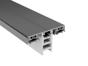 60 mm Mendiger Mittelprofil 16 mm | L= 7000 mm perlgrim, mit 1 PVC Adapter !