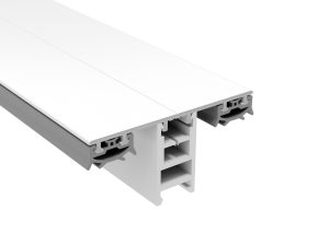 70 mm Mendiger Mittelprofil 16 mm | L= 7000 mm weiß RAL 9016, mit 1 PVC Adapter !