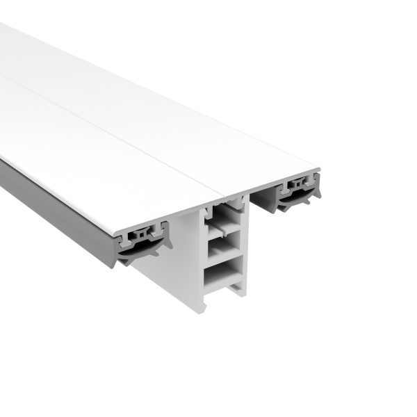 70 mm Mendiger Mittelprofil 16 mm | L= 3500 mm weiß RAL 9016, mit 1 PVC Adapter !