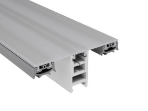 80 mm Mendiger Mittelprofil 16 mm | L= 7000 mm pressblank, mit 1 PVC Adapter, thermisch getrennt !