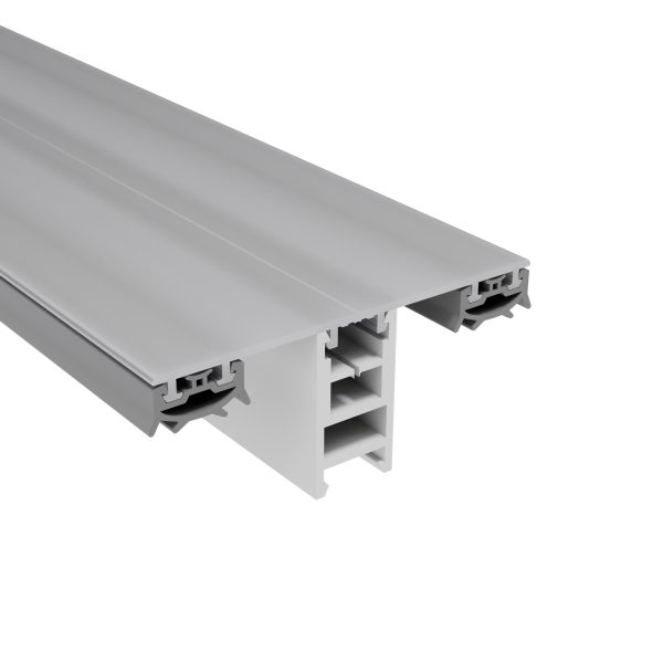80 mm Mendiger Mittelprofil 16 mm | L= 4500 mm pressblank, mit 1 PVC Adapter, thermisch getrennt !
