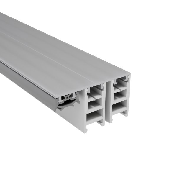 60 mm Mendiger Randprofil 16 mm | L= 4500 mm preßblank, mit 2 PVC Adaptern !