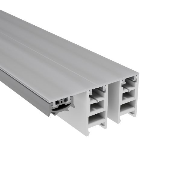 70 mm Mendiger Randprofil 16 mm | L= 4500 mm pressblank, mit 2 PVC Adaptern !