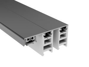 70 mm Mendiger Randprofil 16 mm | L= 7000 mm perlgrim, mit 2 PVC Adaptern !