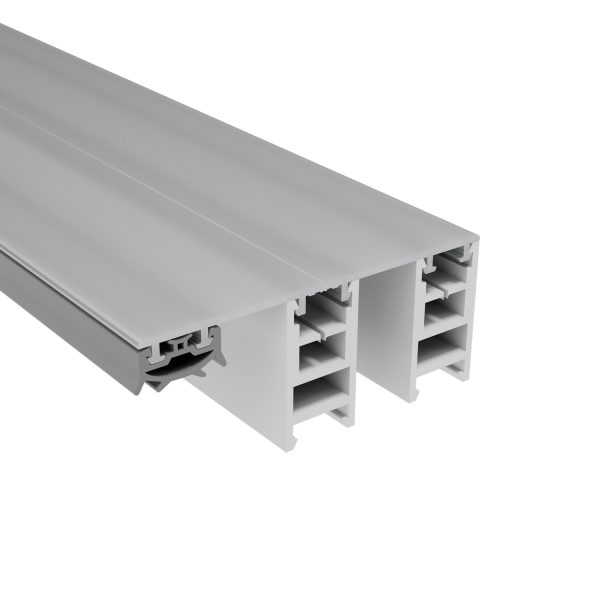 80 mm Mendiger Randprofil 16 mm | L= 4500 mm pressblank, mit 2 PVC Adaptern, thermisch getrennt !