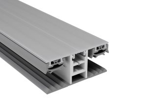 16 mm Mendiger Alu/Auflageband Mittelprofil | L=4000mm 60 mm, pressblank, thermisch getrennt