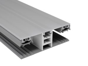 16 mm Mendiger Alu/Auflageband Mittelprofil | L=3000mm 80 mm, pressblank, thermisch getrennt