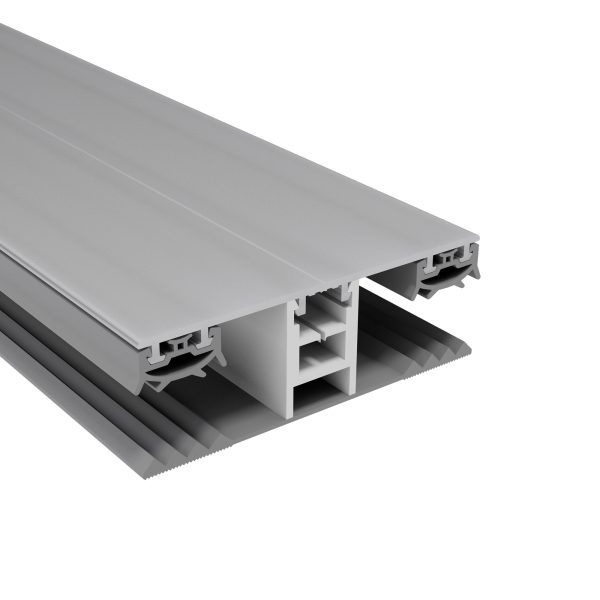 16 mm Mendiger Alu/Auflageband Mittelprofil | L=3000mm 80 mm, pressblank, thermisch getrennt