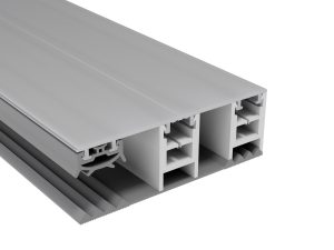 16 mm Mendiger Alu/Auflageband Randprofil  L=7000mm 80 mm pressblank, thermisch getrennt