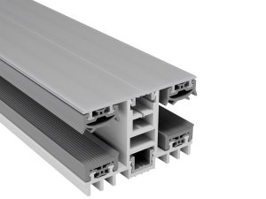 16 mm Mendiger Alu/PVC Mittelprofil | L= 2000 mm 60 mm, pressblank, thermisch getrennt