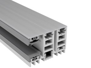16 mm Mendiger Alu/PVC Randprofil kpl.| L=2000mm 60 mm, pressblank, thermisch getrennt