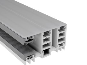 16 mm Mendiger Alu/PVC Randprofil kpl.| L=7000mm 70 mm, pressblank, thermisch getrennt