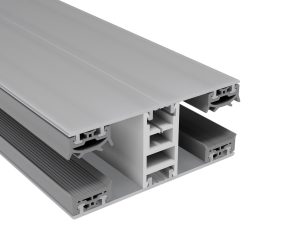 16 mm Mendiger Alu-Mittelprofil kpl. | L=3000mm 80 mm pressblank, thermisch getrennt