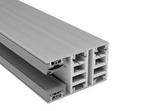 16 mm Mendiger Alu-Randprofil kpl. | L=6000mm 60 mm, pressblank, thermisch getrennt