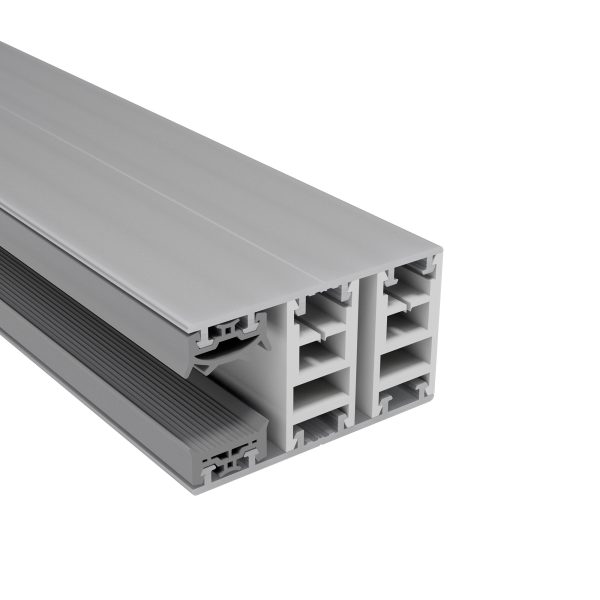 16 mm Mendiger Alu-Randprofil kpl. | L=2500mm 60 mm, pressblank, thermisch getrennt