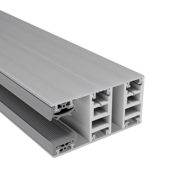 16 mm Mendiger Alu-Randprofil kpl. | L=4000mm 70 mm, pressblank, thermisch getrennt