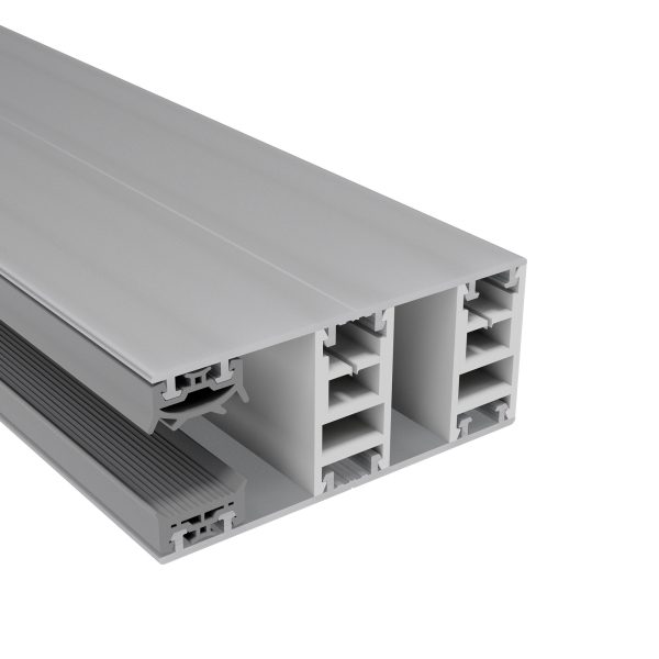 16 mm Mendiger Alu-Randprofil kpl. | L=5000mm 80 mm pressblank, thermisch getrennt