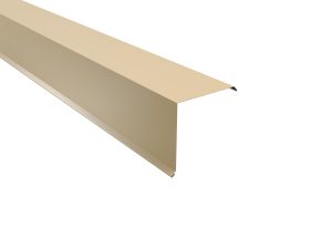 Ortgangwinkel, gesickt, 115 x115 mm 25µm Polyester, RAL 1015-hellelfenbein