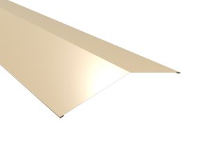 Firstblech, flach, 250x250 mm - 150° Stahl= 0,50 mm, 25µm Polyester/RSB