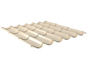 Typ 2/1060, RAL 1015-hellelfenbein D=0,50 mm, 25µm Polyester/RSB