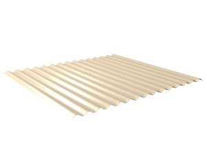 W-1/1064LA, RAL 1015-hellelfenbein Profil 76/18-Sinus, D=0,50 mm, 25µm Polyester/RSB