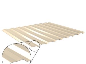 W-20/1100LAZ, RAL 1015-hellelfenbein D=0,50 mm, 25µm Polyester/RSB