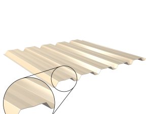 W-35/1035LAZ, RAL 1015-hellelfenbein D=0,50 mm, 25µm Polyester/RSB