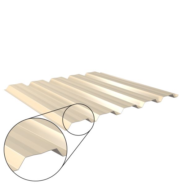 W-35/1035LAZ, RAL 1015-hellelfenbein D=0,50 mm, 25µm Polyester/RSB